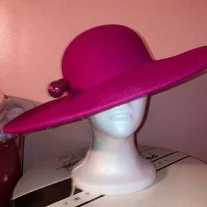 Hot pink hat